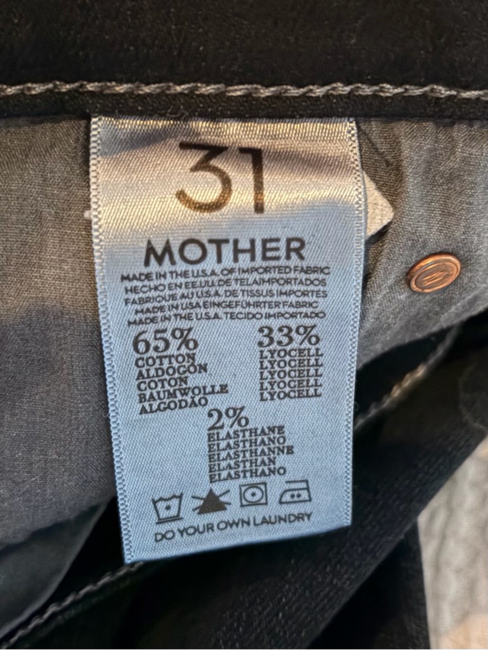 Mother Classic Women's Dark Denim Straight-Leg Jeans - Picture 6 of 8